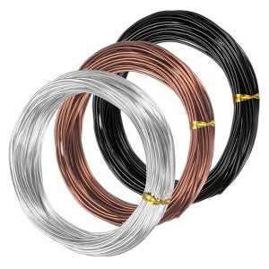 Unique Bargains Aluminum Gardening Bonsai Training Wire 3 Rolls - 1 of 4
