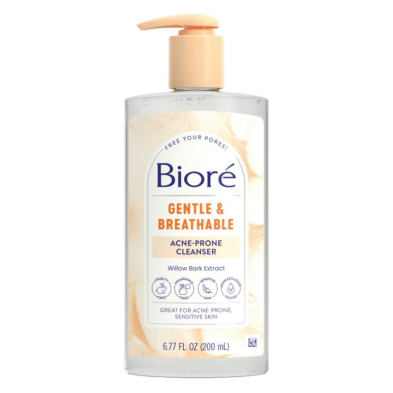 Biore Gentle and Breathable Acne Cleanser - 6.77oz, 1 of 8