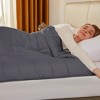 Inhand Weighted Blanket (Queen 60"x80") - Cooling Heavy Blanket with Glass Beads - All-Season Breathable Soft Comfort Microfiber Blanket - 3 of 4