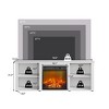 HOMLUX Modern Fireplace TV Stand for TVs up to 65" with 1400W Electric Fireplace - 4 of 4