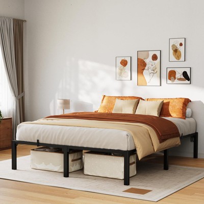 6 Inch Tiwn Bed Frame, Heavy Duty Metal Platform Bed Frame with Durable Iron Slat Support and Legs