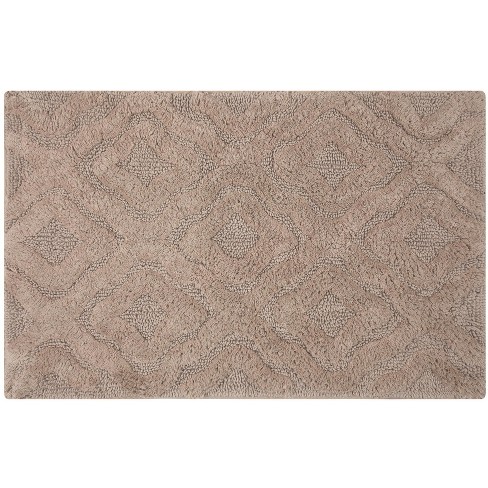 Link Bath Rug 220 Gsf Soft Plush Cotton Non Skid Back Stone By