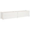 vidaXL 2-Piece Garden Raised Beds in White, Solid Pinewood Constructed, Ideal for Outdoors, Spacious Flower Boxes, Easy Assembly Required - 3 of 4