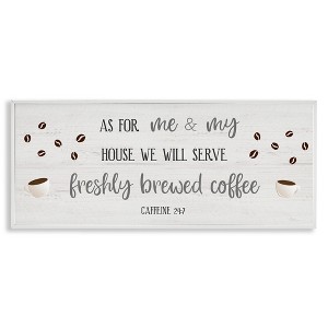 Stupell Industries Fresh Coffee 24:7 Caffeine Proverbs, 24" x 10" - 1 of 4