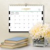 Blue Sky Day Designer Monthly Wall Calendar 11"x8.75" Black Rugby Stripe - 2 of 3