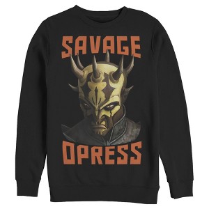 Men's Star Wars: The Clone Wars Savage Opress Big Face Sweatshirt - 1 of 3