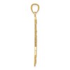 Black Bow Jewelry 14k Yellow Gold Bow and Arrow Pendant, 11 x 36mm - 2 of 4