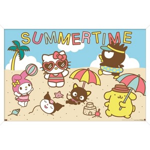 Trends International Hello Kitty and Friends: 22 Seize The Moment - Beach Framed Wall Poster Prints - 1 of 4
