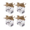 Saro Lifestyle Buzzing Bee Beaded Napkin Ring (Set of 4), Gold - 2 of 4
