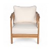 Christopher Knight Home Ivana Patio Woven Rope Acacia Wood Club Chair with Deep Cushions - 2 of 4