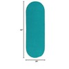 Colonial Mills Reversible Flat-Braid (Oval) Runner Braided Runner, Aqua 2'4"x5', Oval Shape - 2 of 3