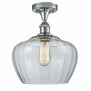 Fenton - 1 Light Semi-Flush Mount In Industrial Style-13 Inches Tall and 11 Inches Wide - 1 of 1