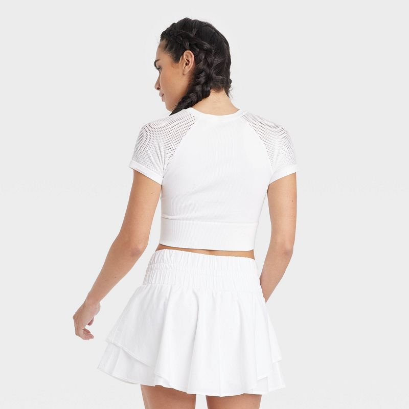 Women's Seamless Crop Short Sleeve Shirt - JoyLab™, 3 of 9