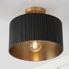 Capital Lighting Donovan 1 - Light Semi-Flush Mount in  Black Stain/Matte Brass - 3 of 4