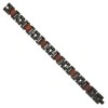 Black Bow Jewelry 15mm Black Plated Stainless Steel & Wood Link Adj. Bracelet, 8.5 Inch - 2 of 4