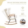 CAVINAS Accent Chair Rocking Chair with Adjustable Headrest Pillow Upholstered Glider Rocker Comfy Chair for Living Room, Bedroom - 3 of 4