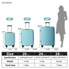 YONWAY 3 Piece Luggage Set, Scratch-Resistant Surface Luggage Set, with Wheels & TSA Lock - 3 of 4