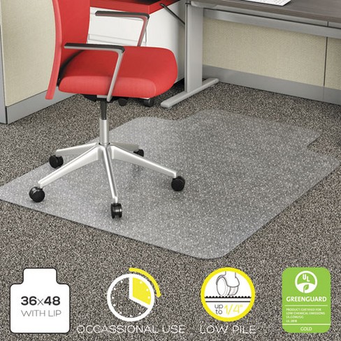 Deflecto Economat Occasional Use Chair Mat Low Pile Carpet Roll 36 X 48 Lipped Clear Target