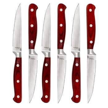 Cuisinart Steak Knives, Set 4 , Red C556pcsr , Ceramic Coated 