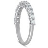 Pompeii3 3/4 Ct Diamond Wedding Ring 14k White Gold Lab Created Eco Friendly - 2 of 4