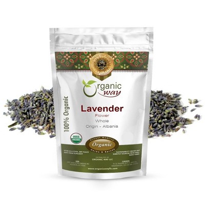Organic Lavender Flower Whole 1 Lbs