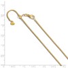 Black Bow Jewelry 1.2mm 14k Yellow Gold Adjustable Box Chain Necklace - 2 of 4
