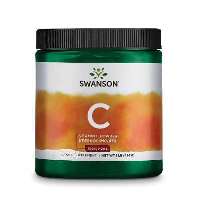 Swanson Vitamin C Powder - 100% Pure 1,000 mg 16 oz Pwdr.