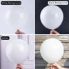 PartyWoo Balloons White Matte 36 18 12 10 5 Inch 127 pcs - 3 of 4