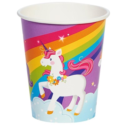 16ct Fairytale Unicorn Party 9Oz Paper Cups