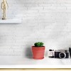 Unique Bargains Parterre Farm Plastic Round Design With Tray Flower Cactus Planters Red 1 Pc - 4 of 4