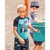 Deux par Deux Boy Short Sleeve Rashguard Light Blue and Black - 2 of 4