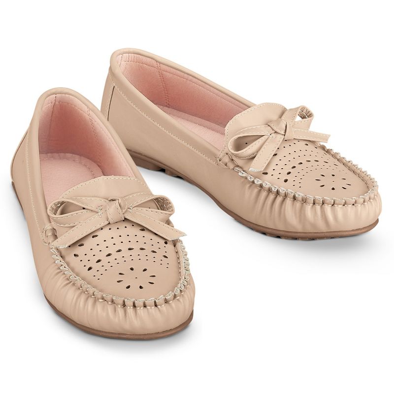 Collections Etc Perforated Moccasin Shoes, 2 of 5