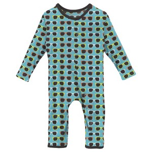 Boy's Kids' Print Coverall with Snaps - KICKEE - 1 of 2