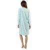 Casual Nights Women's Long Sleeve Floral Embroidered/Pintucked Night-Gown - 3 of 4