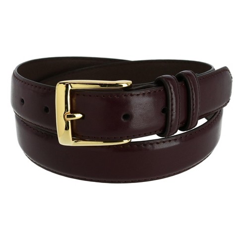 Boston Leather Men's Big & Tall Oil Tanned Pull Up Leather Removable Buckle  Belt : Target