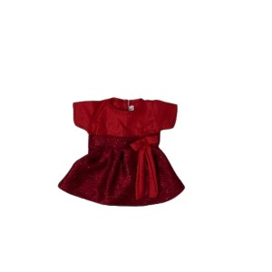 Doll Clothes Superstore Handmade Red Glitter Dress Fits 14 Inch Baby Alive And Little Baby Dolls - 1 of 4