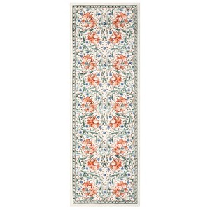 Machine Washable Modern Floral Print Living Room Rugs, Non Slip Ultra Thin Bedroom Carpet, Soft Floor Cover for Dining Room - 1 of 4