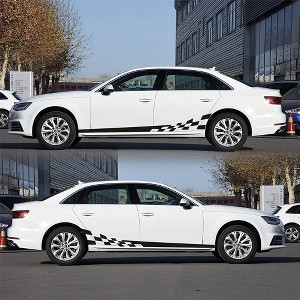 Car Stickers,Car Diy Both Sides Stickers,Race Stripes Car Wrap,Vinyl Film Car Accessories - 1 of 4