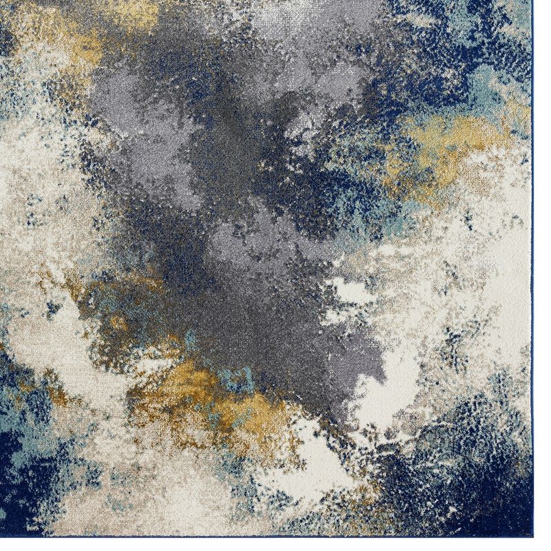 Luxe Weavers Beverly Collection Modern Abstract Blue Area Rug., 6 of 11