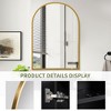 29.5 x 39.4 Inch Gold Arched Medicine Cabinet, Metal Framed Bathroom Wall Cabinet with Mirror and Adjustable Shelves - 4 of 4