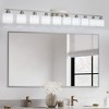 DAKAFUL Bathroom Vanity Light, 4/5/6/8/10-Light Vanity Fixture with Frosted Glass Shades,Reversible Wall Light Over Mirror, for Bathroom/Bedroom - 4 of 4