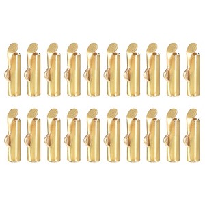 Unique Bargains Tube Ball Bead Slide on End Clasps for Multi-Strand DIY Craft Making 100 Pcs - 1 of 3