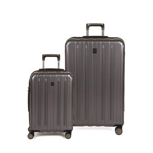 Delsey Paris Titanium 2pc Hardside Carry On Spinner Luggage Set - Gray :  Target