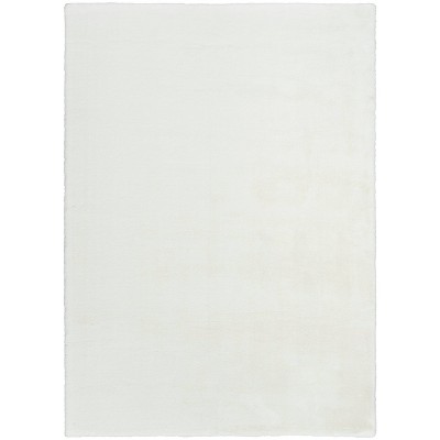 Nourison Soft Plush Rabbit Fur Solid Woven Area Rug