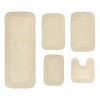 Home Weavers Radiant Collection 100% Cotton Tufted Bathroom Rug Set, Non-Slip Latex Bath Rug Set - 2 of 4