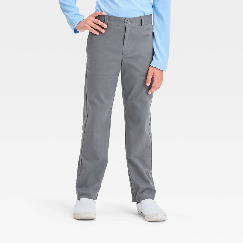 Boys' Straight Fit Uniform Pants - Cat & Jack™, 1 of 5