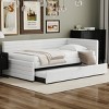 Accent Daybed Modern with Trundle Storage for Guest Room Twin Size - 3irtyhousy - 2 of 4