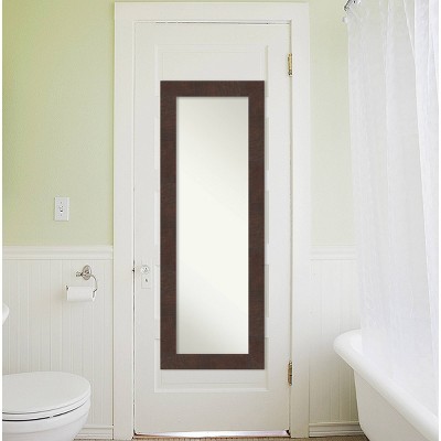 Wildwood Brown and Silver Full-Length Wood Mirror