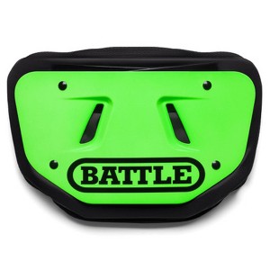 Battle Sports Youth Team Color Back Plate with BATTLE Logo - Neon Green/Black - 1 of 1