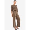 ellos Plus Size Metallic Blouson Sleeve Top - 4 of 4